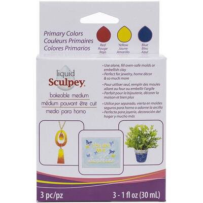 Sculpey Sıvı Pişmiş Kil 3lü Set 3x30ml Primary Colors ALSPRI1