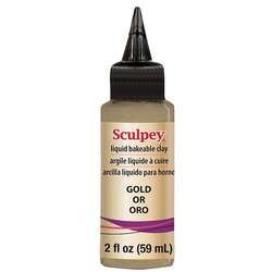 Sculpey - Sculpey Sıvı Pişmiş Kil 59ml Gold ALSGD02