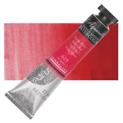 Sennelier Artist Tüp Sulu Boya 21ml Seri 2 No:619 Bright Red