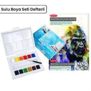 Sennelier Aquarelle Tablet Sulu Boya Seti 12li Defterli