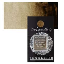 Sennelier - Sennelier Artist Tam Tablet Sulu Boya S1 No:205 Raw Umber