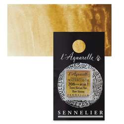 Sennelier - Sennelier Artist Tam Tablet Sulu Boya S1 No:208 Raw Sienna