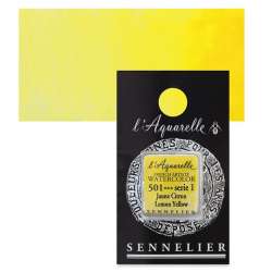 Sennelier - Sennelier Artist Tam Tablet Sulu Boya S1 501 Lemon Yellow