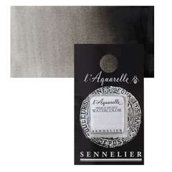 Sennelier - Sennelier Artist Tam Tablet Sulu Boya S1 No:753 Ivory Black