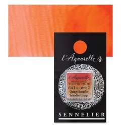 Sennelier - Sennelier Artist Tam Tablet Sulu Boya S2 641 Sennelier Orange