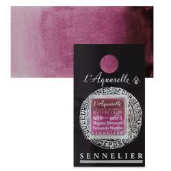 Sennelier - Sennelier Artist Tam Tablet Sulu Boya S3 680 Perm Magenta