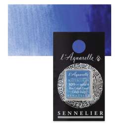 Sennelier - Sennelier Artist Tam Tablet Sulu Boya S4 309 Cobalt Deep