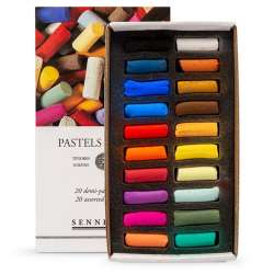 Sennelier - Sennelier Extra Soft Pastel Boya Assorted 20li Yarım Boy