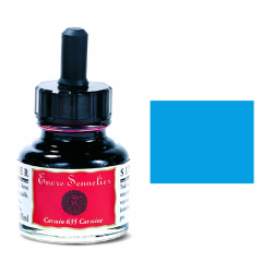 Sennelier - Sennelier Ink Çizim Mürekkebi 30ml-Cobalt Blue