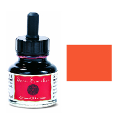 Sennelier - Sennelier Ink Çizim Mürekkebi 30ml-Scarlet