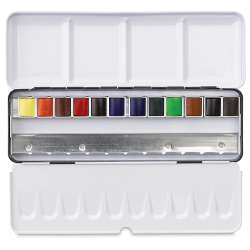 Sennelier Artists Watercolor Set 12 Renk Yarım N131613 - 3