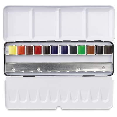 Sennelier Artists Watercolor Set 12 Renk Yarım N131613