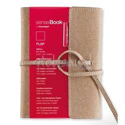 SenseBook - Transotype SenseBook Flap Defter 135 Yaprak A6 Kareli