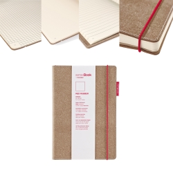 SenseBook - Transotype SenseBook Red Rubber A4 Defter