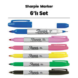 Sharpie - Sharpie Fine Point Marker 6lı Set