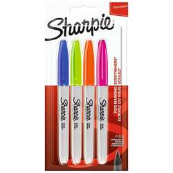 Sharpie - Sharpie Fine Point Marker Kalem 4lü Set Canlı Renkler 2065403