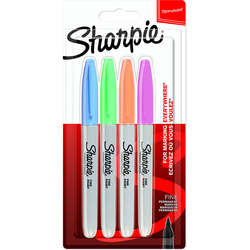 Sharpie - Sharpie Fine Point Marker Kalem 4lü Set Pastel Renkler