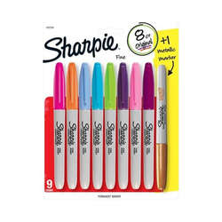 Sharpie - Sharpie Fine Point Marker Kalem 8+1 Set 1937229