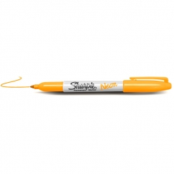 Sharpie - Sharpie Fine Point Marker-Neon Orange