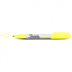Sharpie - Sharpie Fine Point Marker-Neon Yellow
