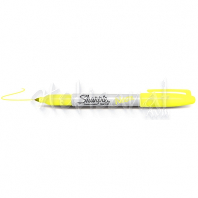 Sharpie Fine Point Marker-Neon Yellow