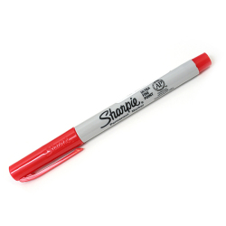 Sharpie - Sharpie Permanent Marker Ultra Fine Point Kırmızı