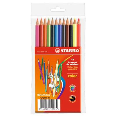 Stabilo Color Kuru Boya 12 Renk Askılı Paket (1212/77-01)