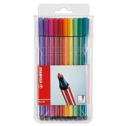 Stabilo - Stabilo Pen 68 Keçe Uçlu Kalem 10lu Set