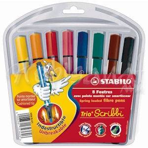 Stabilo Scribbi Yaylı Keçeli Boya Takımı 8 Renk