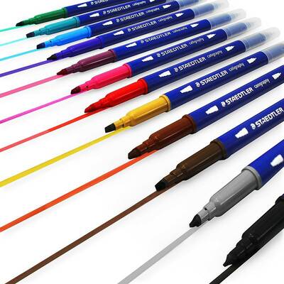 Staedtler Çift Taraflı Kaligrafi Kalemi 12li 2mm-3.5mm 3005 TB12