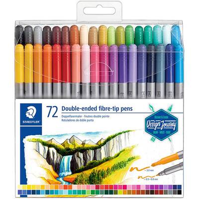 Staedtler Çift Taraflı Keçeli Kalem 72li 0.5-3.0mm 3200 TB72