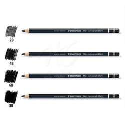 Staedtler - Staedtler Mars Lumograph Black Dereceli Kalem