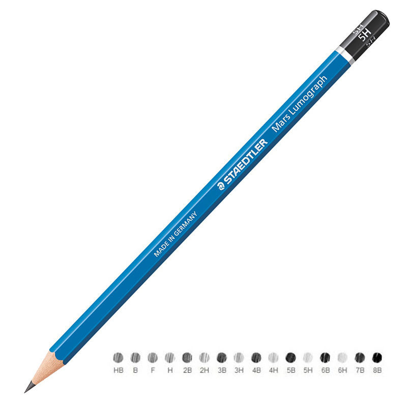 Staedtler Mars Lumograph Dereceli Kalem 5h