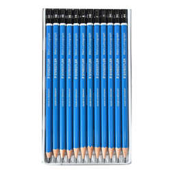 Staedtler - Staedtler Mars Lumograph Dereceli Kalem Seti 12li (1)