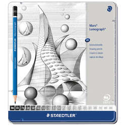 Staedtler - Staedtler Mars Lumograph Dereceli Kalem Seti 20li