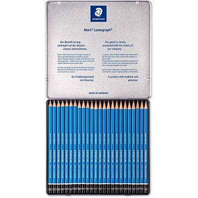 Staedtler Mars Lumograph Dereceli Kalem Seti 24lü