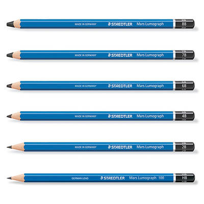 Staedtler Mars Lumograph Dereceli Kalem Seti 6lı