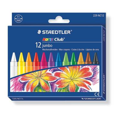 Staedtler Noris Jumbo Wax Crayons Pastel Boya 12li 229 NC12