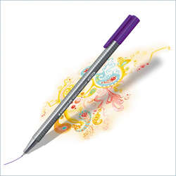 Staedtler Triplus Fineliner İnce Uçlu Keçeli Kalem 0.3mm Flamingo 6lı Set - 3