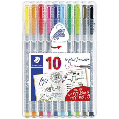 Staedtler Triplus Fineliner İnce Uçlu Keçeli Kalem 0.3mm 10lu 334SB10AC