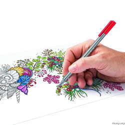 Staedtler Triplus Fineliner İnce Uçlu Keçeli Kalem 0.3mm 15li Kalpli Kutu - 4