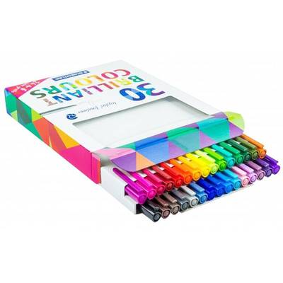 Staedtler Triplus Fineliner İnce Uçlu Keçeli Kalem 0.3mm Brilliant Colours 30lu