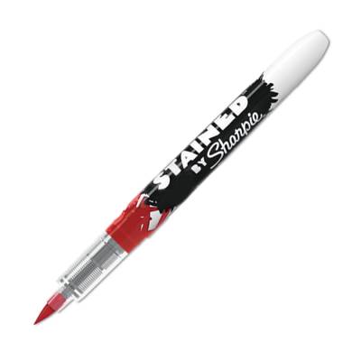 Stained By Sharpie Fabric Marker Tekstil Kalemi-Red