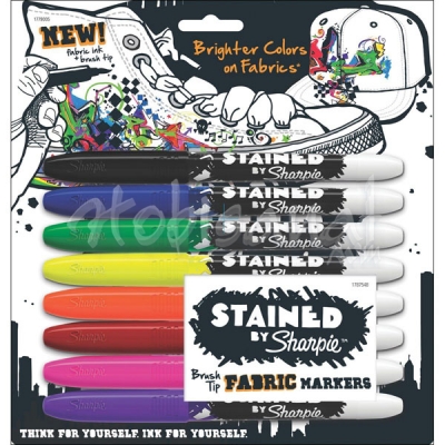 Stained By Sharpie Fabric Markers Textil Kalem Seti 8li Set