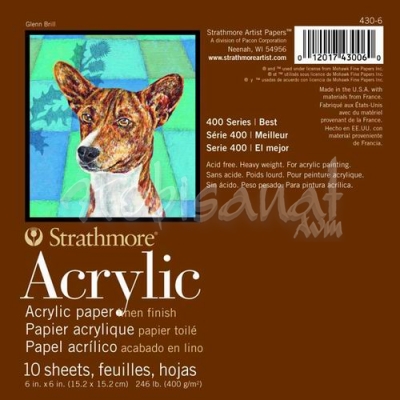 Strathmore Acrylic Blok 400g 10 Yaprak 15.2x15.2