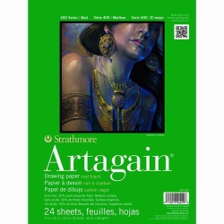 Strathmore - Strathmore Artagain Drawing Paper Siyah 24 Yaprak 160g 400 Series 15.2x22.9