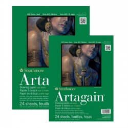 Strathmore Artagain Drawing Paper Siyah 24 Yaprak 160gr 400 Series