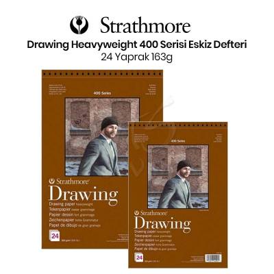 Strathmore Drawing Heavyweight Eskiz Defteri 24 Yaprak 163g 400 Series - 1