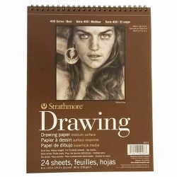 Strathmore - Strathmore Drawing Medium Surface 24 Yaprak 130g 400 Series 15.2x20.3