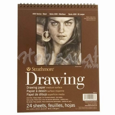 Strathmore Drawing Medium Surface 24 Yaprak 130g 400 Series 15.2x20.3